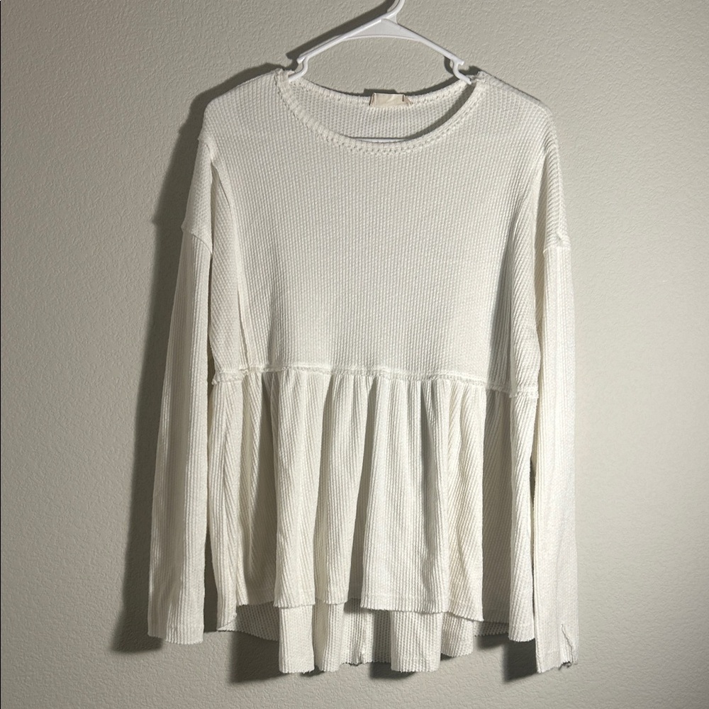 Altar’d State White Long Sleeve Top